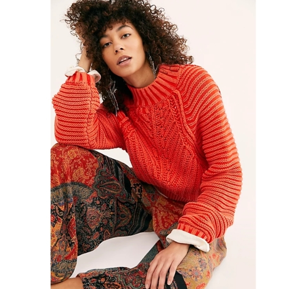 Free People Sweaters - NWT Free People Sweetheart Sweater In Love Glare